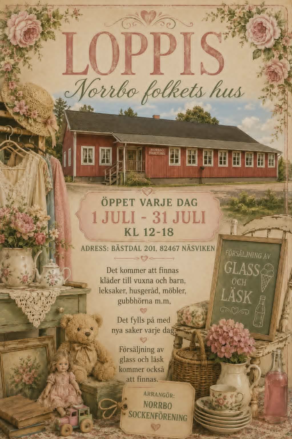 Loppis - Norrbo Folkets Hus