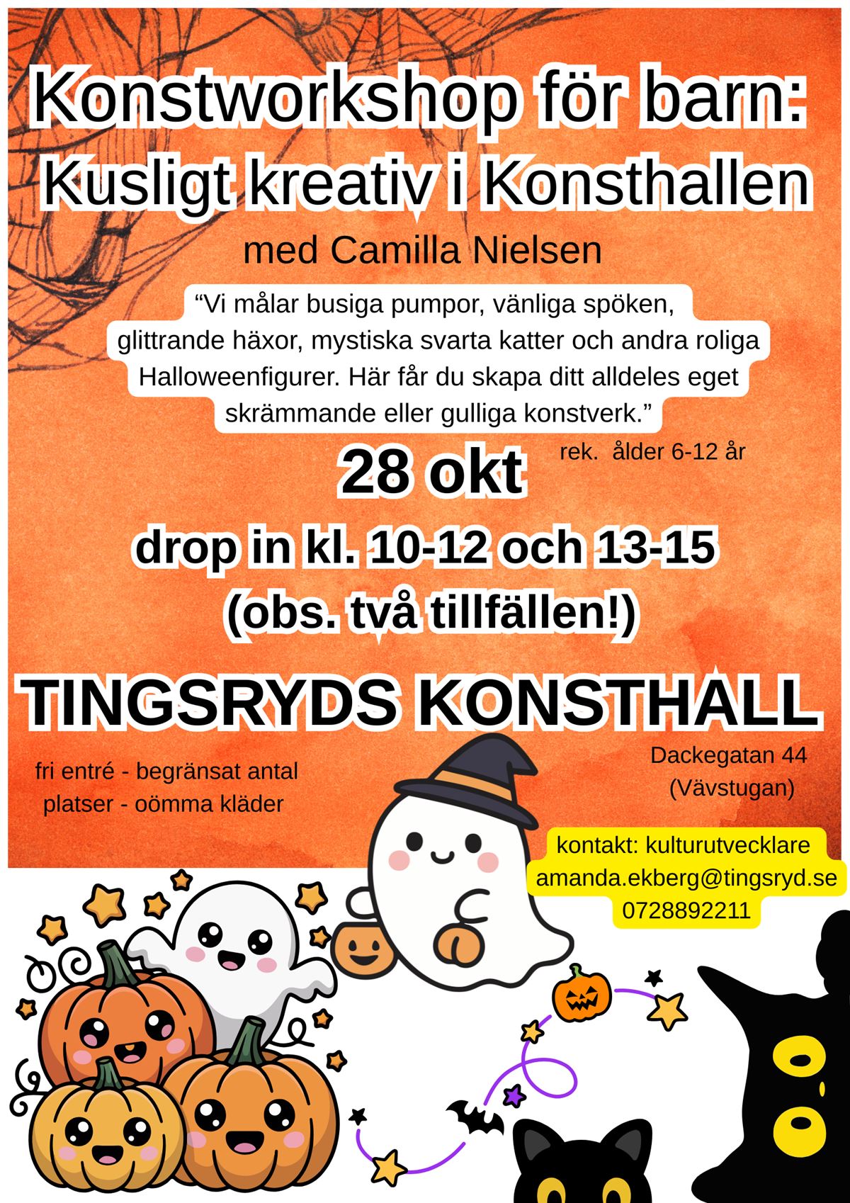 Konstworkshop för barn: Kusligt kreativ i konsthallen!  image 1