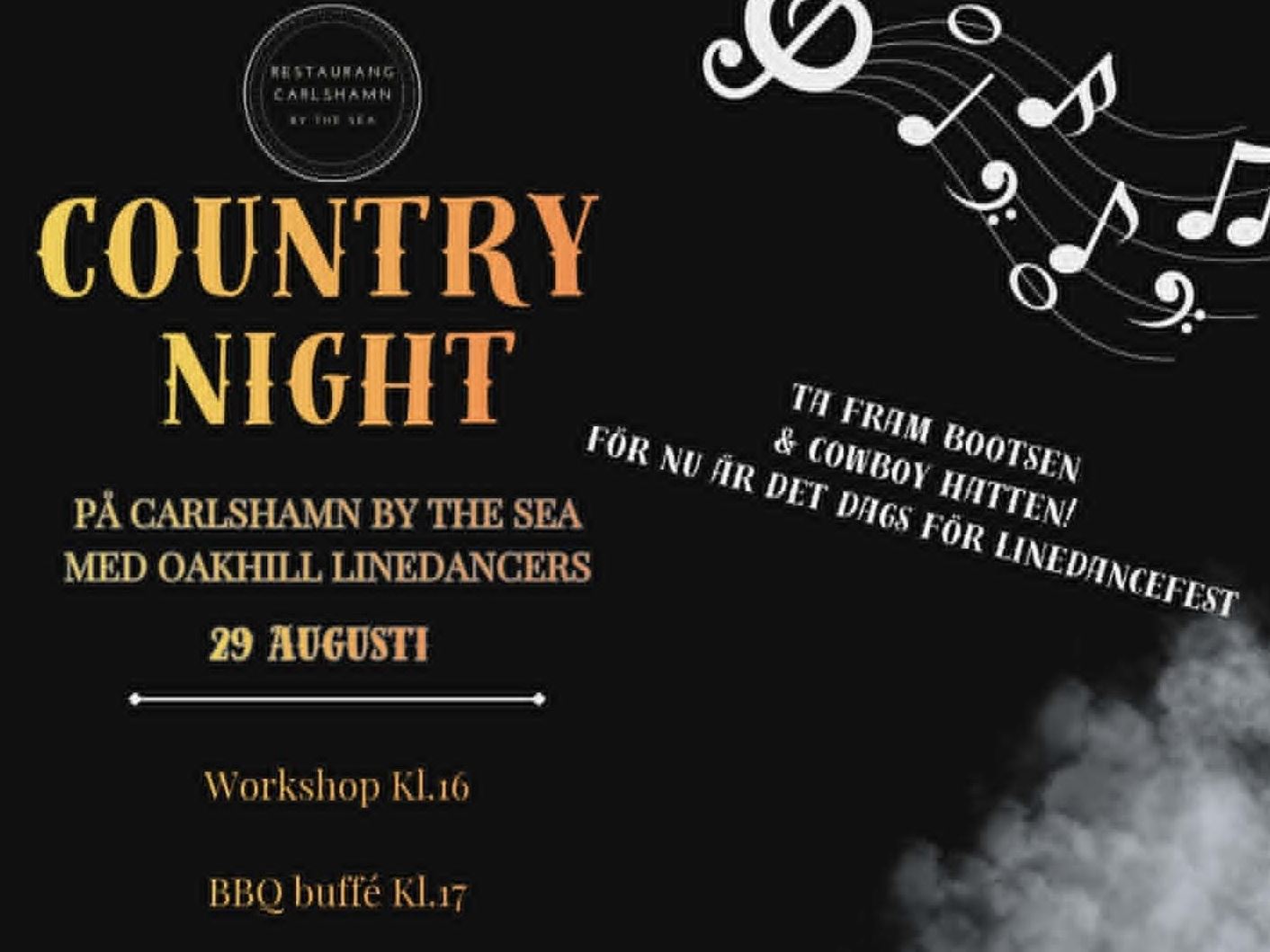 Country Night på Restaurang Carlshamn By The Sea