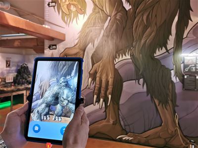 Virtuelt 3D troll på nettbrett