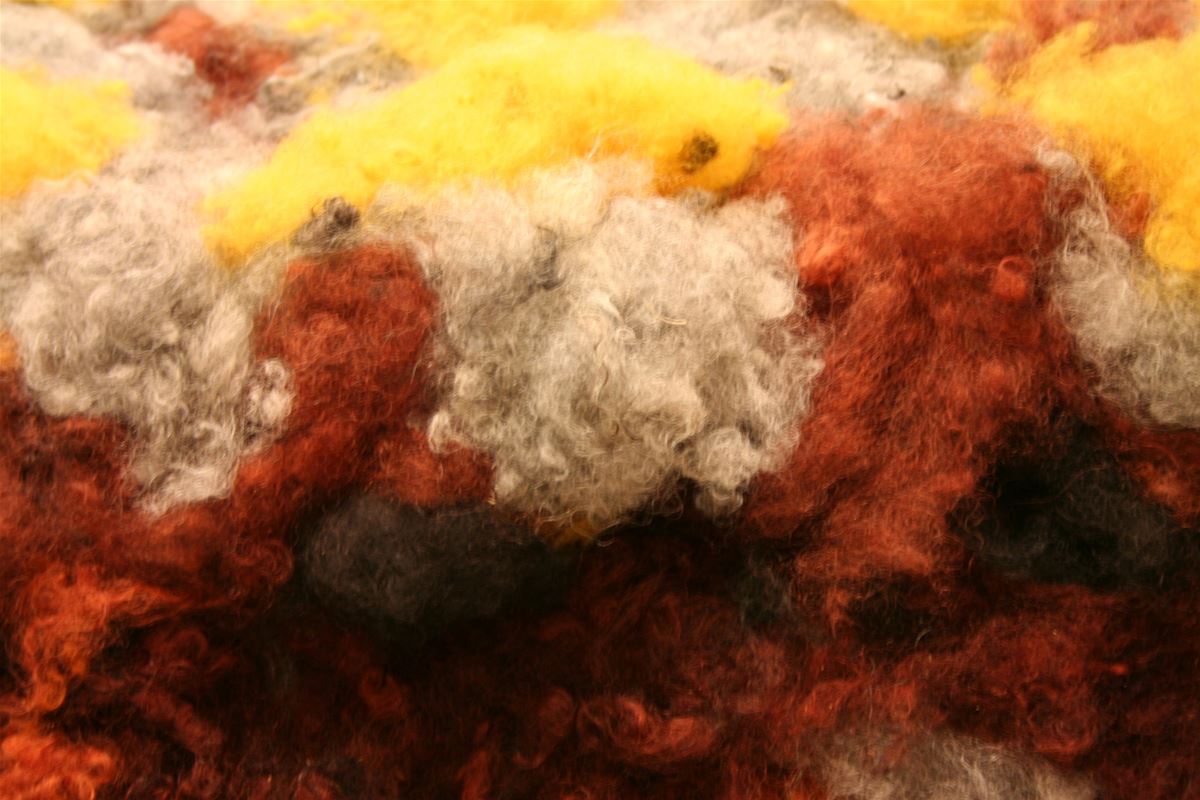 Wool in different colors.