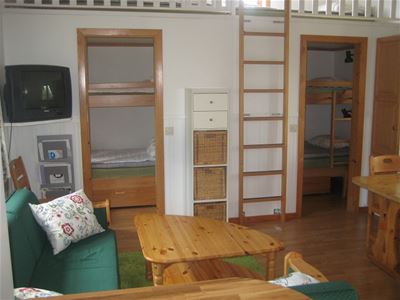 Living room with sofa and tv.