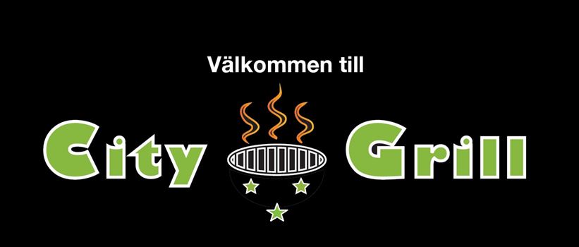 City Grillen logga med texten Välkommen till City Grill