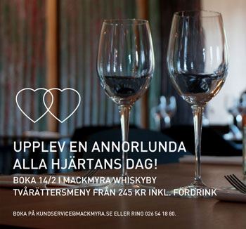 Alla hjärtans dag i Mackmyra Whiskyby