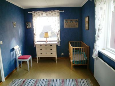 Room with a child bed.