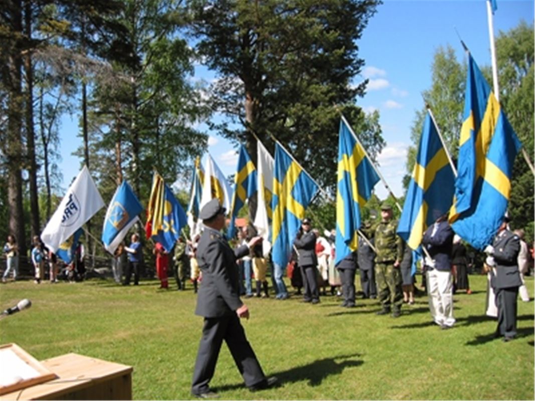 National Day celebration at Järna homestead museum.