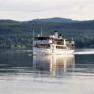 The boat Gustav Wasa in the lake Siljan.