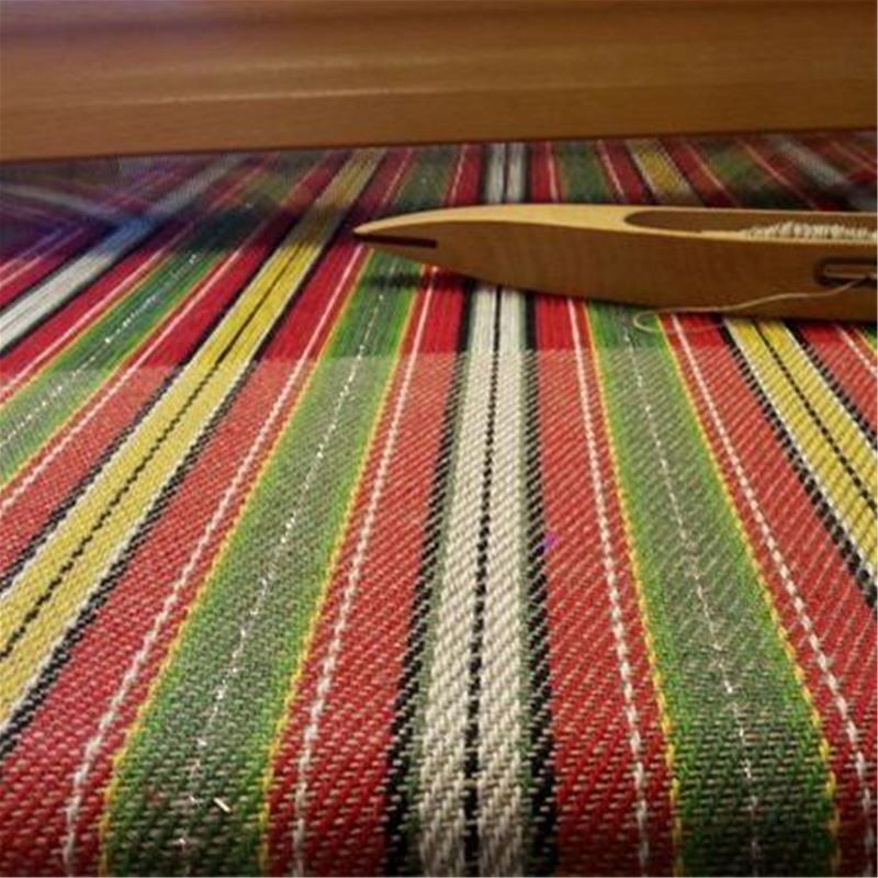  A colorful rug. 