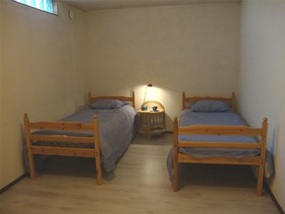 Single bed in the cellar.