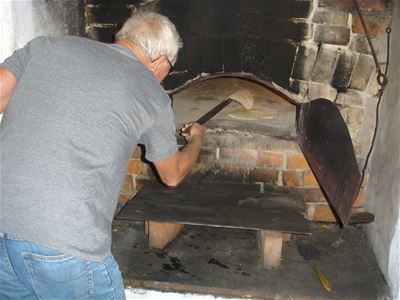 an old oven.