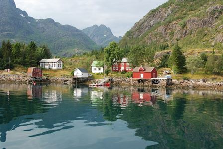 Old houses by the sea