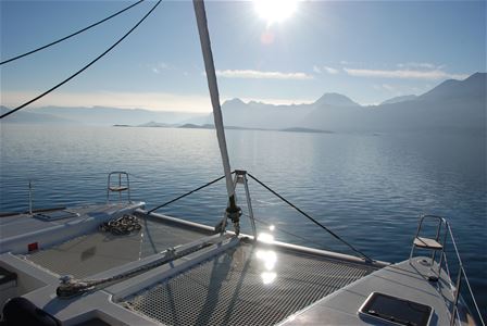 Sea view from Sailboat
