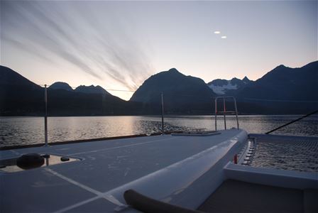 View over majestic mountains