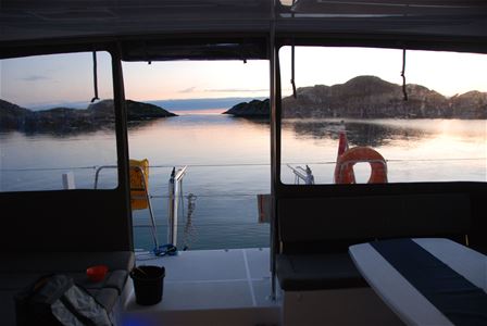 View from inside the boat