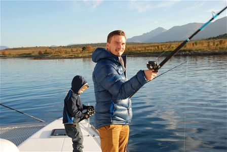 Guests fishing