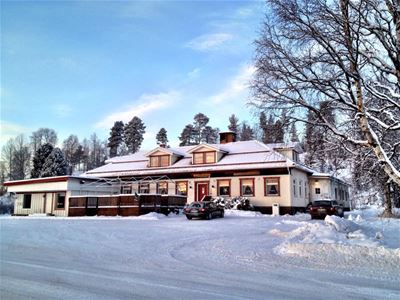 Restaurant in winter time