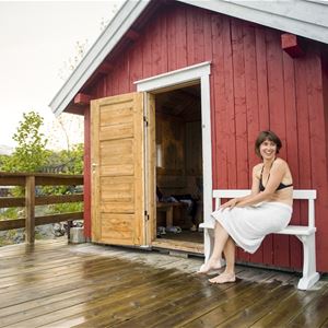 Vedfyrt sauna