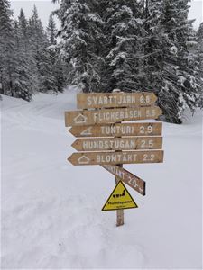 Track signage.