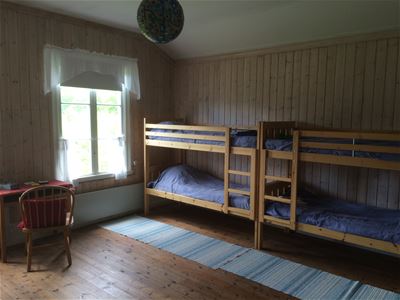 Bedroom with bunk beds.