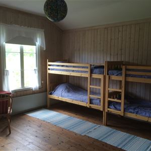 Bedroom with bunk beds.