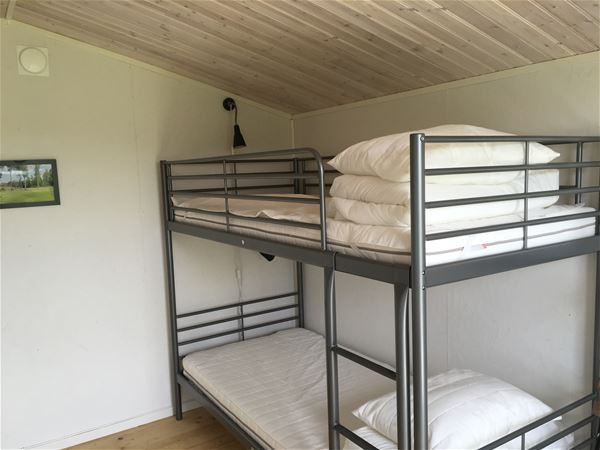 Interior image from a cottage, bunk bed. 