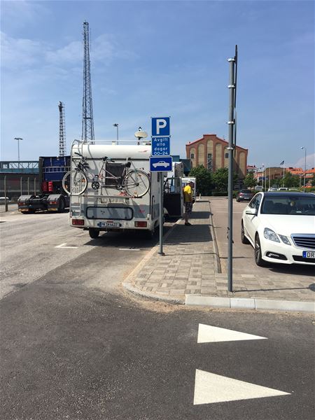 Parking space for RVs in city centre 
