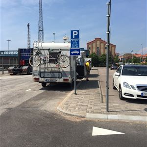 Parking space for RVs in city centre