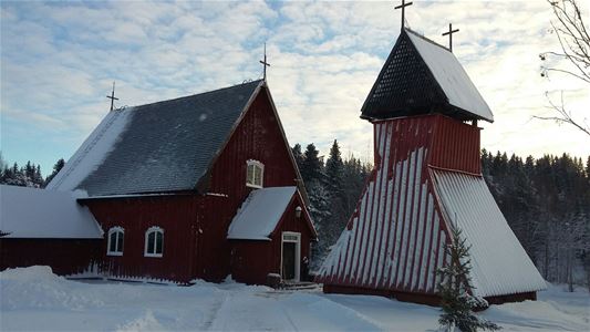 Evertsbergs chapel in wintertime