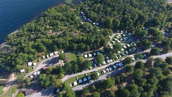 The campsite from above 