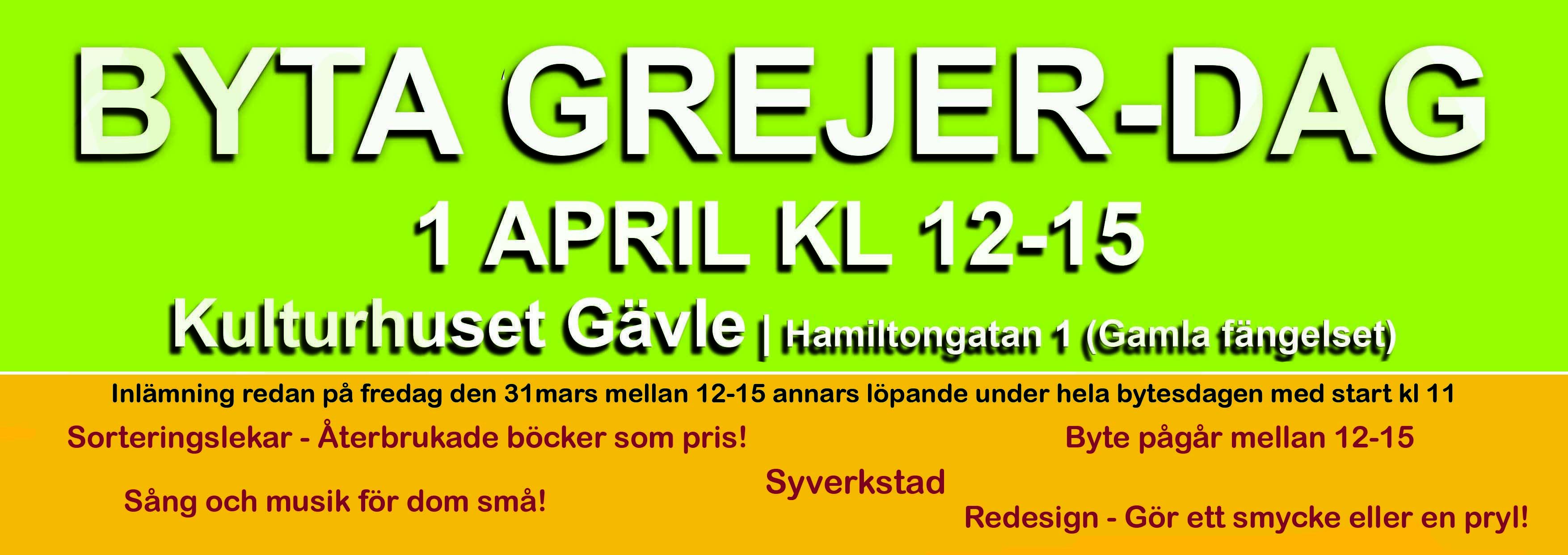 Bytagrejer-dag på Kulturhuset Gävle