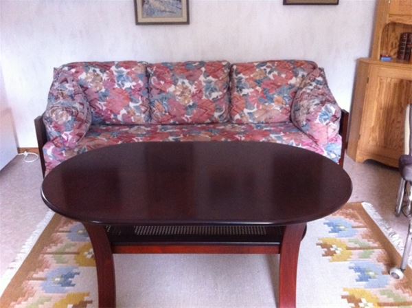 Sofa with table 