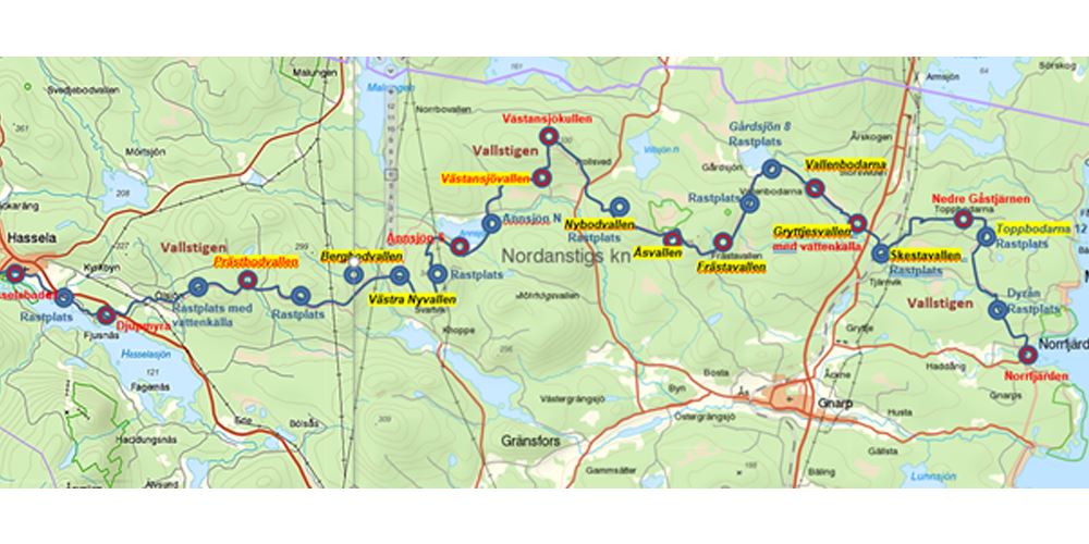 Vallstigen - vandringsled