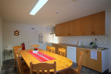 Kitchen with a dining table.