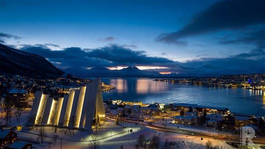 View over the Arctic cathedral
