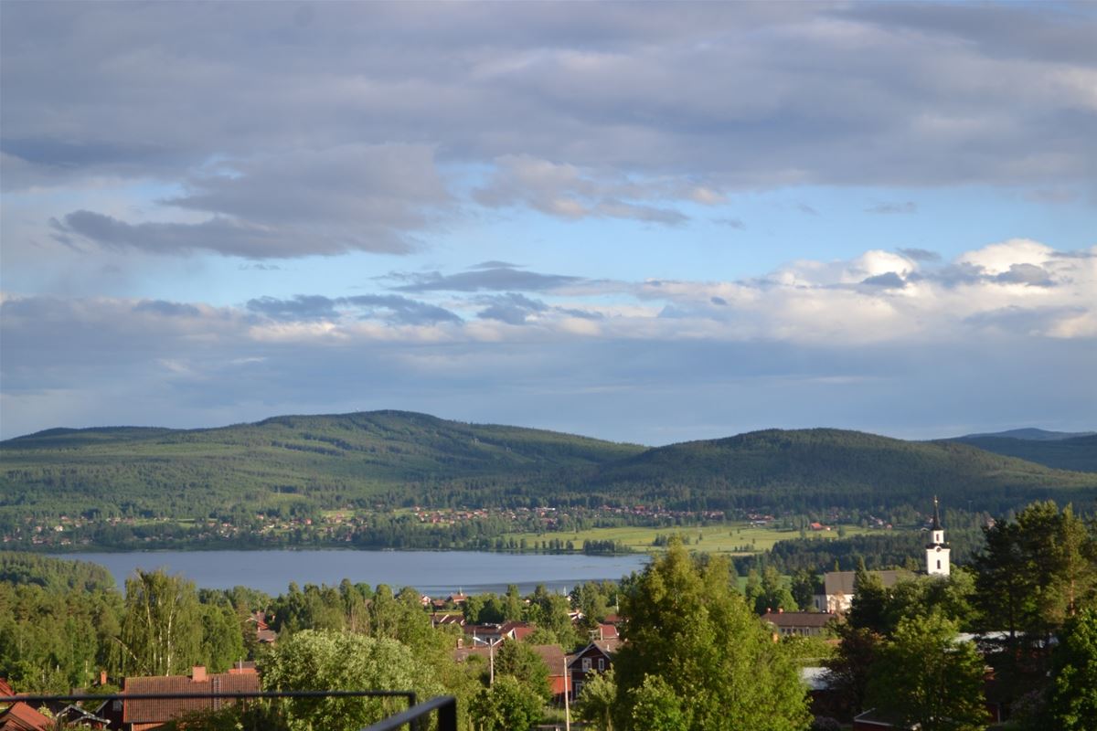 View over lake Siljan. 