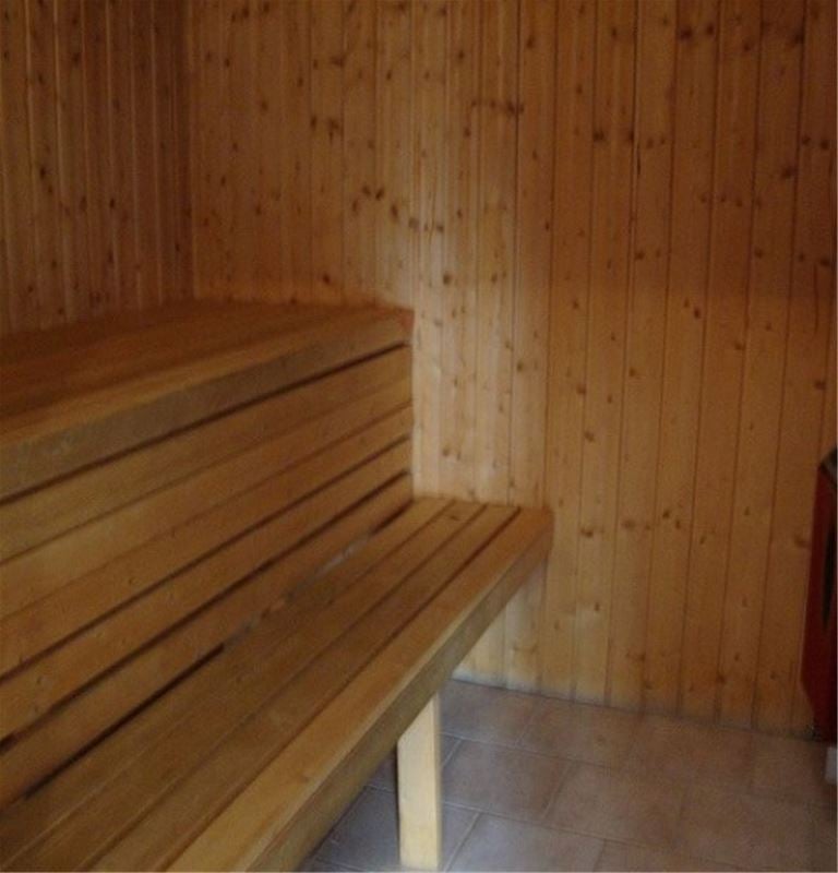 A sauna.