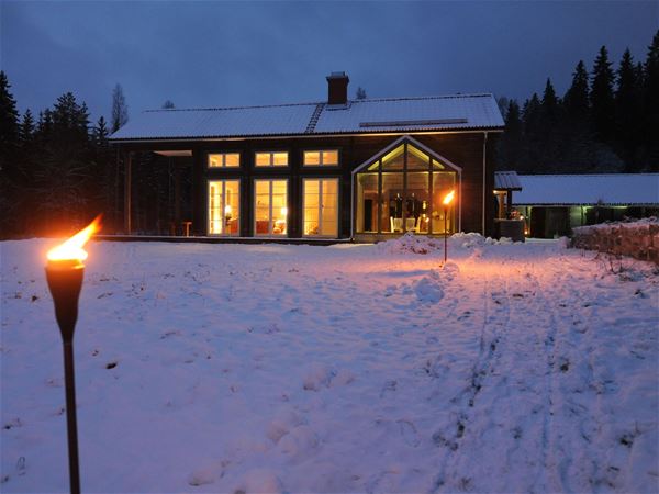 Leif Öster,  &copy; Leif Öster, A house in the snow. 