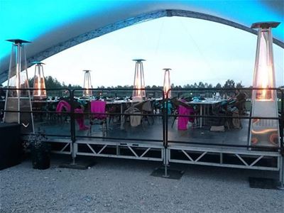 Outdoor seating area.