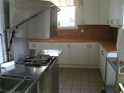 Kitchen inside the house.