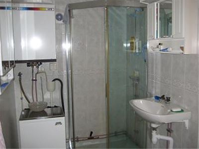 Bathroom with a shower.