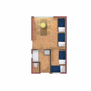 N02 / Norra Stugbyn  (5 bäddar - 35 m² - WC) 