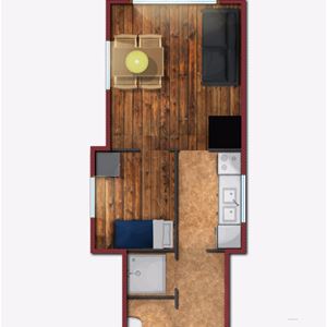 Cottage F03/Tallhöjden (2+2 beds - 43 m² - WC/shower)