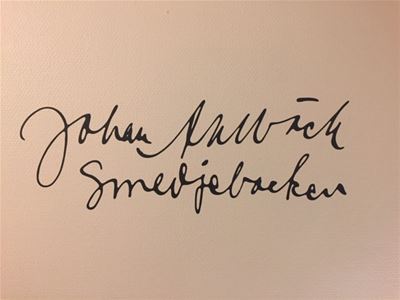 Johan Ahlbäcks signatur.
