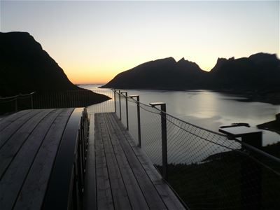 View point from Scenic route Senja