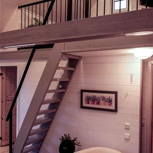 Stairs up to the attic