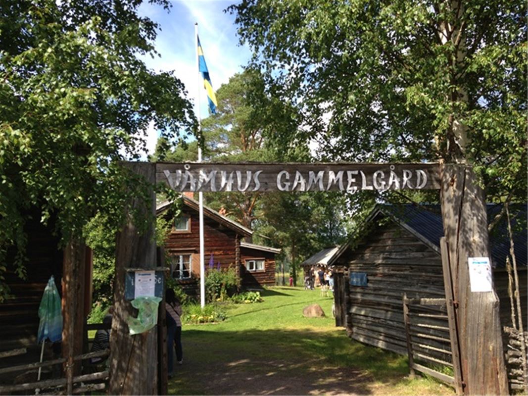 Portal vid Våmhus gammelgård.