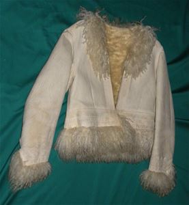 A lined leather jacket for folk costume.
