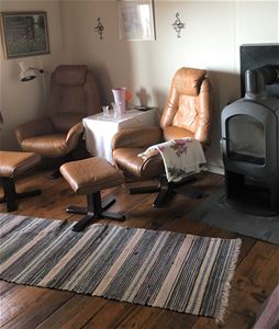 Two sitting chairs.