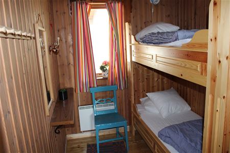 Room with a bunk bed.