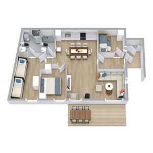 9-bed apartment - Type A